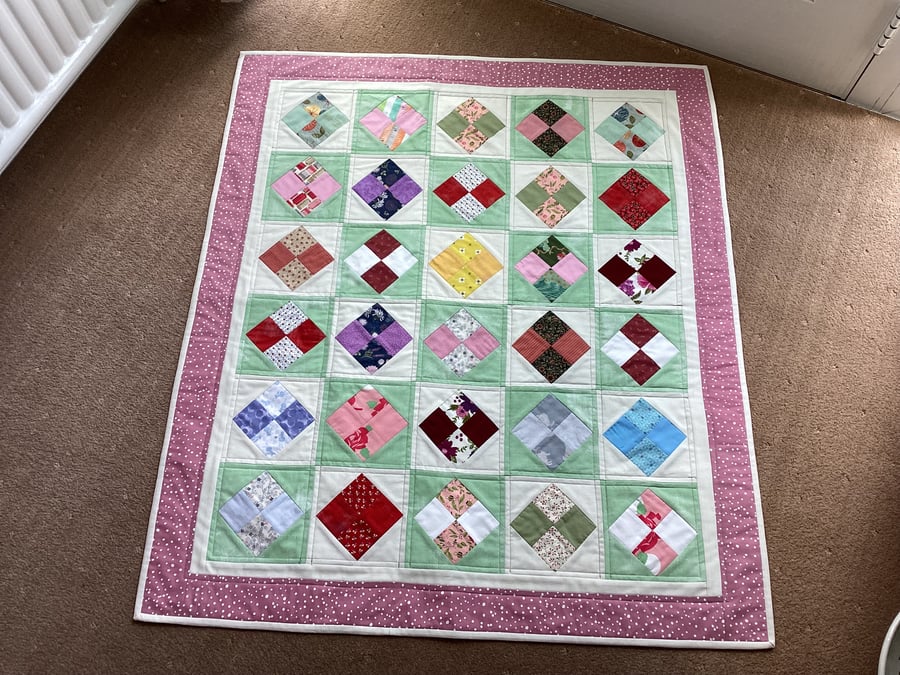 Handmade baby quilt