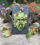 Green Man on Slate