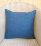 Scatter Cushion: Tapestry Abstract design Denim Blue reverse 17" - Image 4