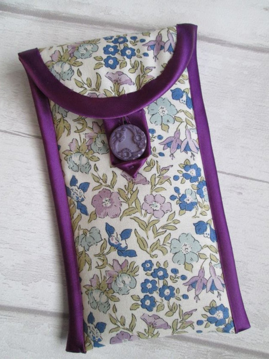 Liberty London Floral Print Glasses Case or Phone Case