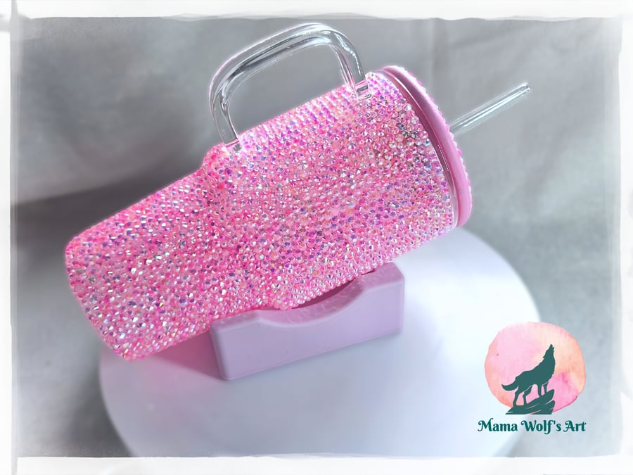 Barbie Mixed Pink Glass Tumbler 