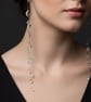Long Clear Resin Cascading Raindrop Waterfall Earrings
