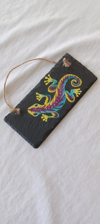 Hand-painted rectangle slate