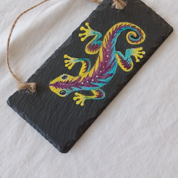 Hand-painted rectangle slate