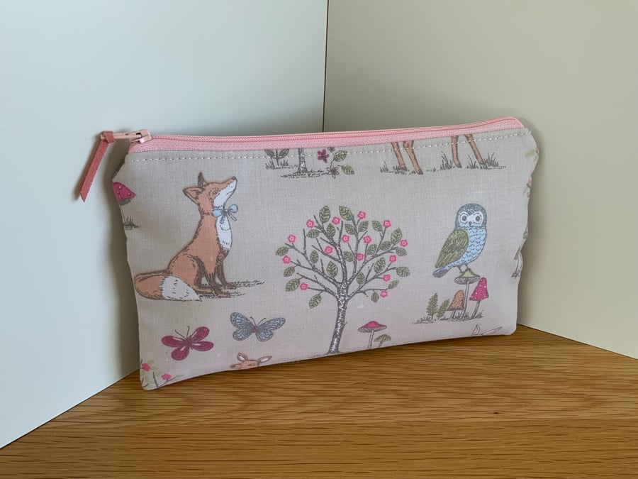 Childrens Pencil Case, Zipped Purse, Pouch, School bag, Accessory Purse