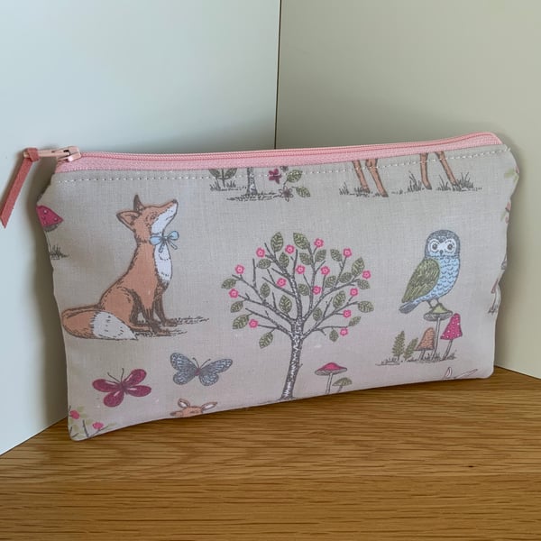 Childrens Pencil Case, Zipped Purse, Pouch, School bag, Accessory Purse