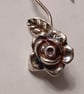 Silver rose earrings - Image 2