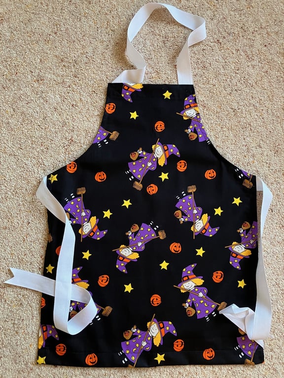 Child's Halloween Apron, Handmade in the UK