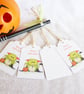 Halloween Little Monster Gift Tags - set of 4 tags - Image 2