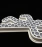 B ody Outline Honeycomb Pen Holder - 3D Printed Desk Organiser - True Crime Gift - Image 3