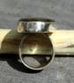 Statement Gemstone Ring - Labradorite and Sterling Silver - Artisan - Size N - Image 6