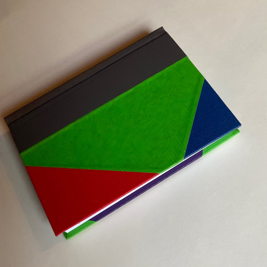Blue, Green & Red Book by Willow Leaves Handmade Books