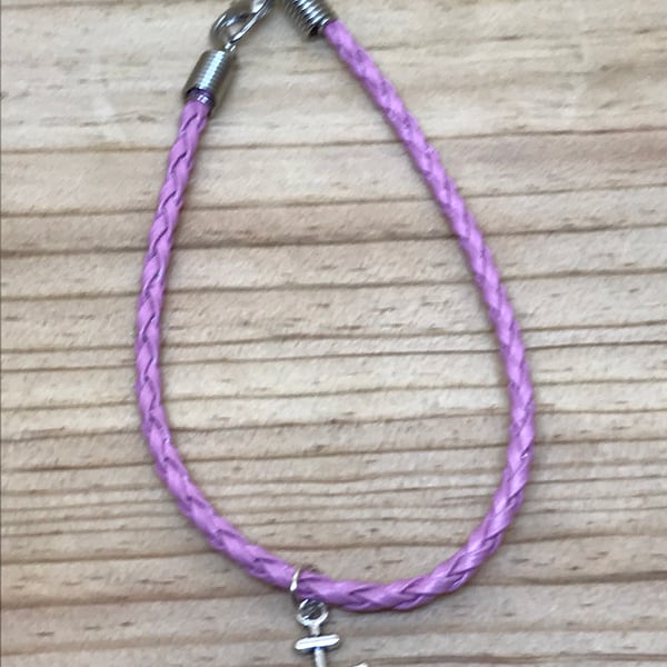  Pink Anchor Bracelet (444)