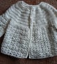 Crochet white Matinee Jacket - Image 1