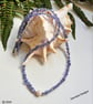 Designer A Grade Tanzanite Nugget & Freshwater Pearl Sterling Silver Necklace - Image 5