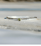 Silver Peridot Birthstone Bangle
