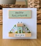 Happy Retirement Card With Removable Wooden Cottage Gift - Image 2