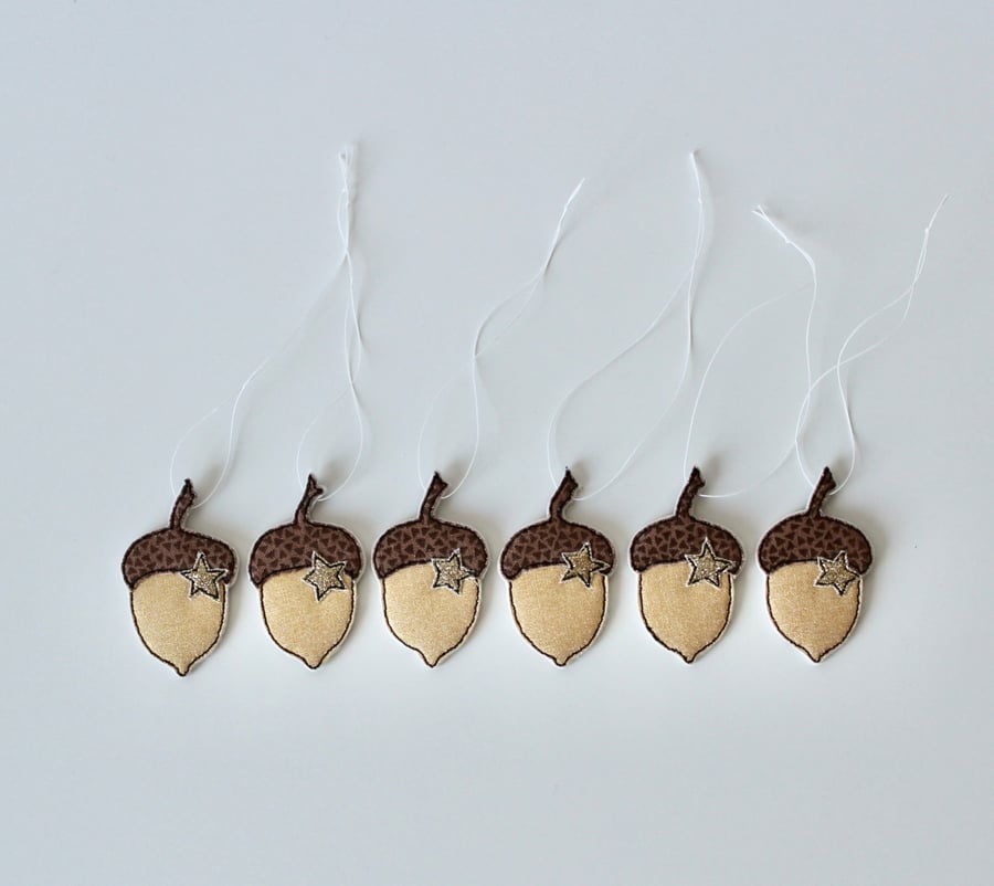 'Little Handmade Acorns'- Pack of 6