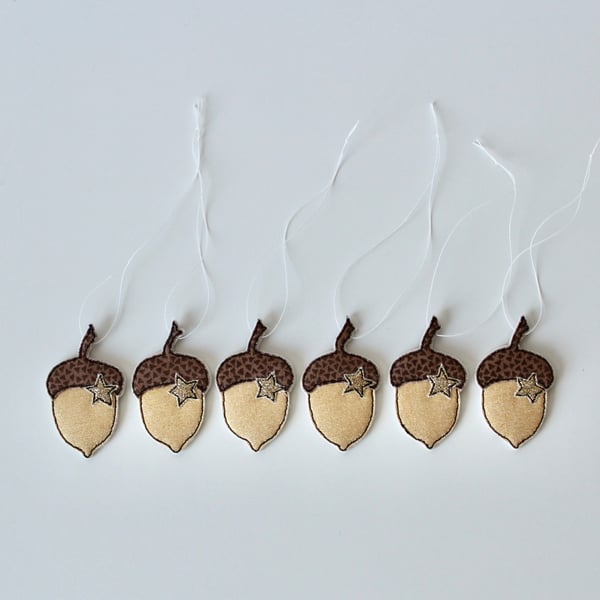 'Little Handmade Acorns'- Pack of 6