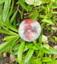 Red and Grey Planet Brooch - Image 2