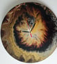 "Golden Vortex Of Secrets" Hand-Painted Fluid Art Wall Clock, Silent Home Decor - Image 3