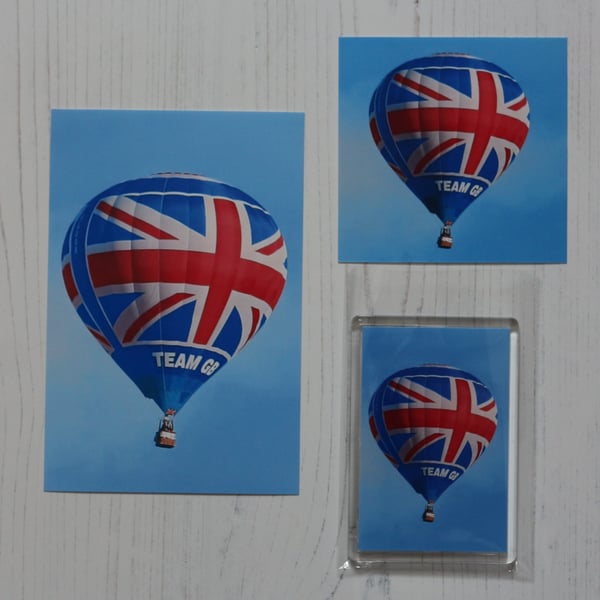Choice of Photo packages, Hot Air Balloon of Team GB. photo; see 3 variations. 