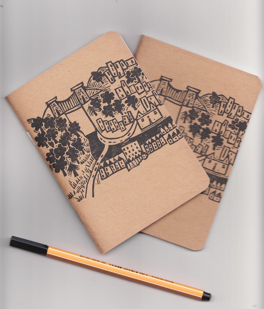 Bristol notebook - handprinted sketchbook