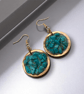 Magnesite Copper Geode Earrings - Free Postage - Image 7