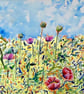 Original Wildflowers Watercolour - Image 3