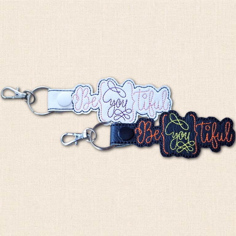 Bee You Tiful Keyring - Positive Quote Bag Charm