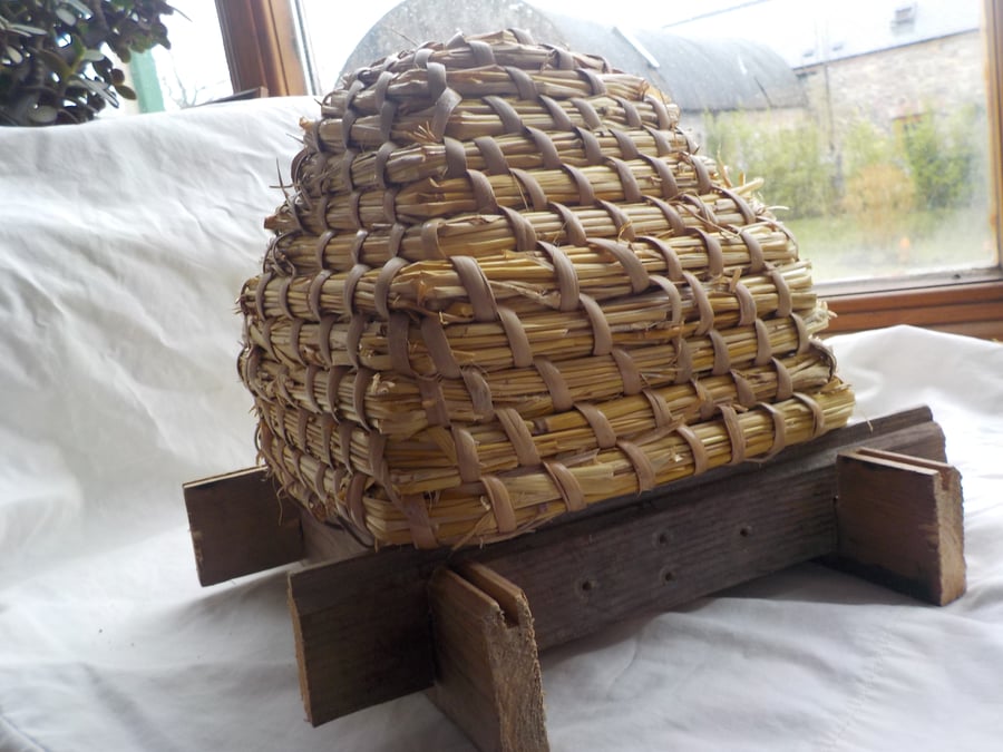 French Style Beehive miniature for container or display indoors or outside