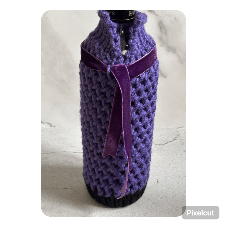 Knitted Wine Bottle Cover