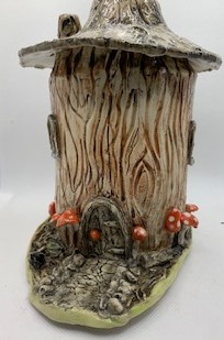 Fairy toadstool house - bold and unique.