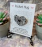 Pocket Hug Wood Heart Badge. - Image 3