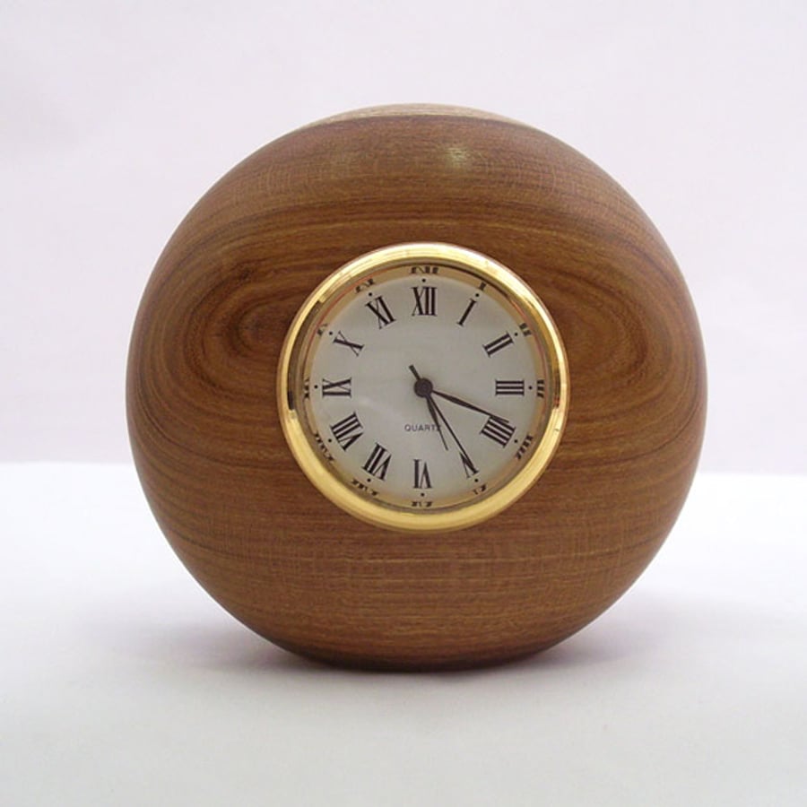 Clock made from Laburnum