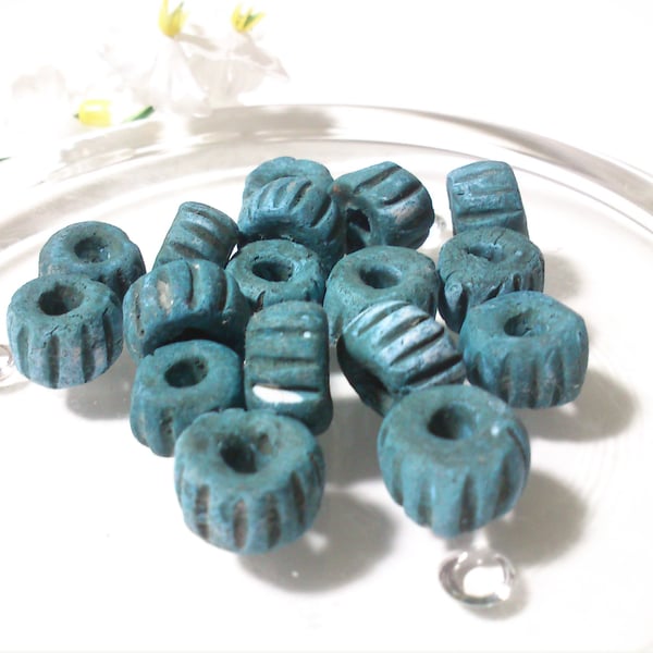 Blue Ridge Textured Ceramic Beads