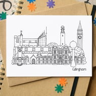 Gillingham Kent Skyline Greetings Card