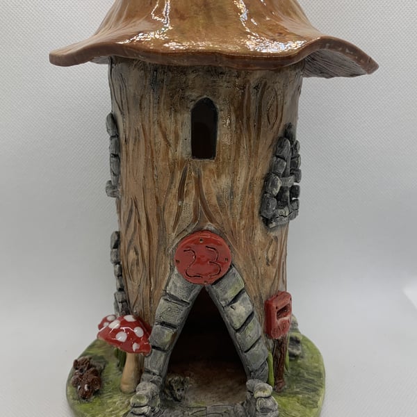 Whimsical toadstool Fairy house
