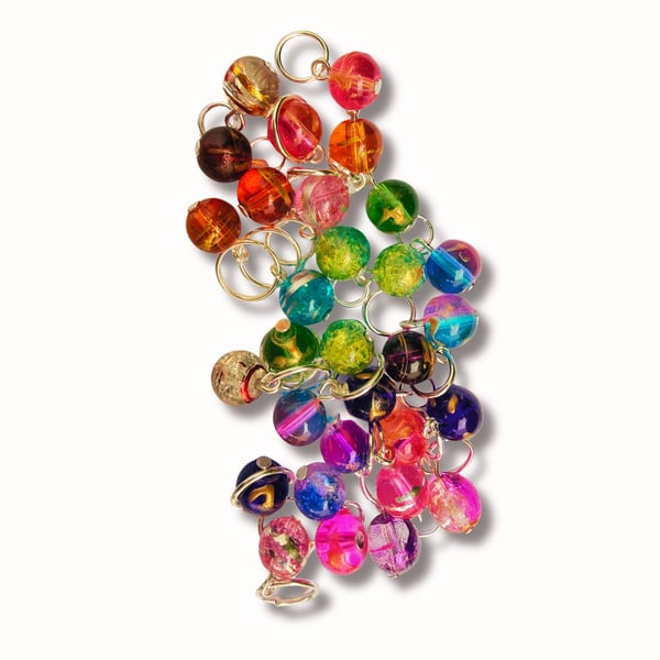 Rainbow Stitch Markers for Knitting - Bombay summer