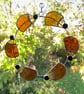 Stained Glass Hedgehog Circle Suncatcher - Handmade Hanging Decoration - Image 2