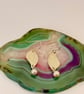 Fine Silver & Freshwater Pearl Earrings - Image 2