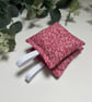 Set of 2 Lavender Sachets: Pink Floral Fabric, New Home, Sleep Pillows - Image 4