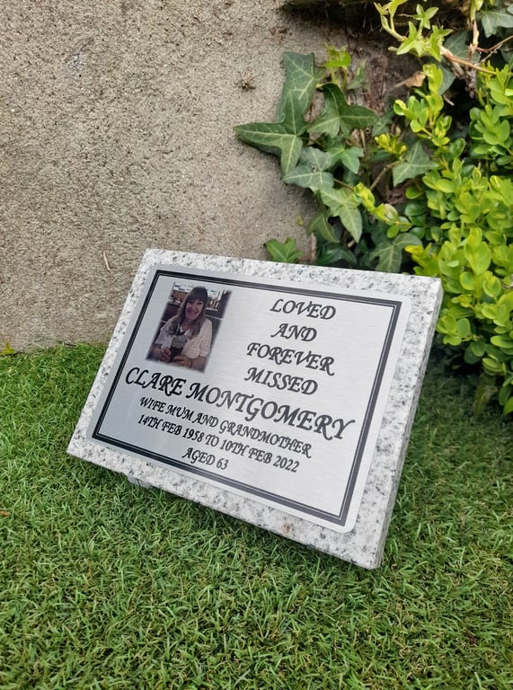  Memorial Grave Marker Cemetery Plaque Memorial Grave Stone Slanted Gravestone 