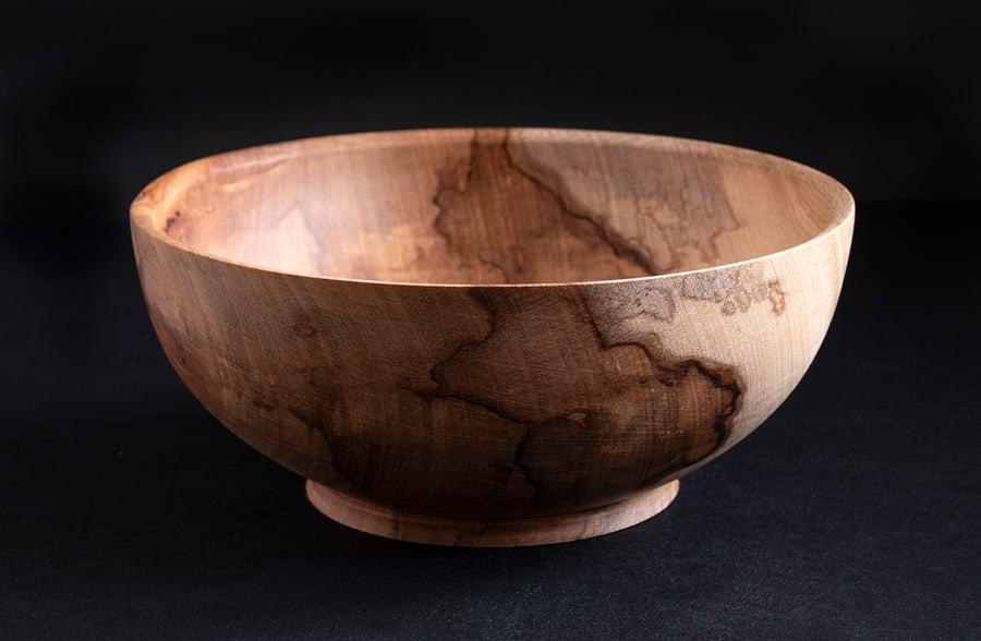 Spalted maple bowl W170mm by H70mm
