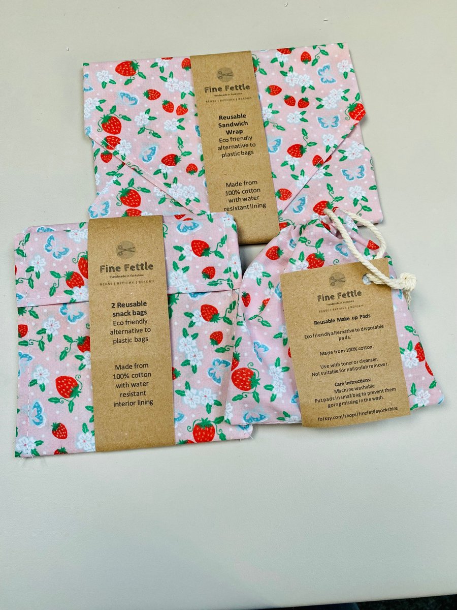 Zero Waste Self Care Beautiful Bundle Strawberries