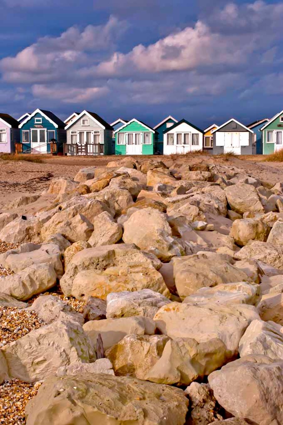 Beach Huts Hengistbury Head Dorset England Photograph Print