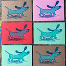 Mini print- happy sausage dog