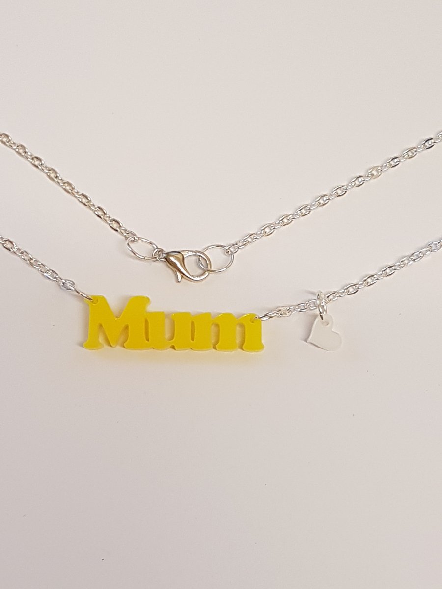 Mum Necklace - Acrylic