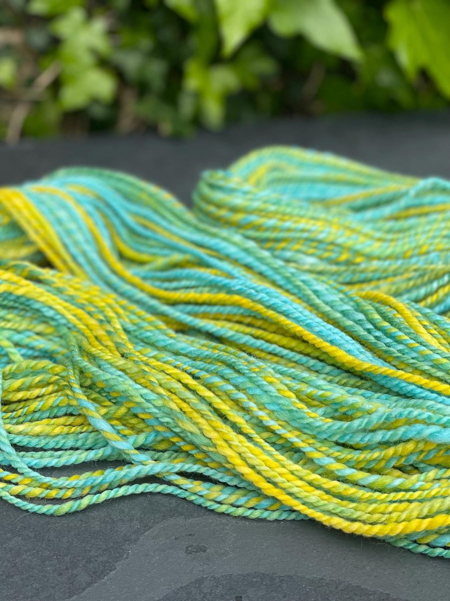 Punta Arenas Handspun Yarn, Hand Dyed 105 grams, 123 yards, Worsted Weight