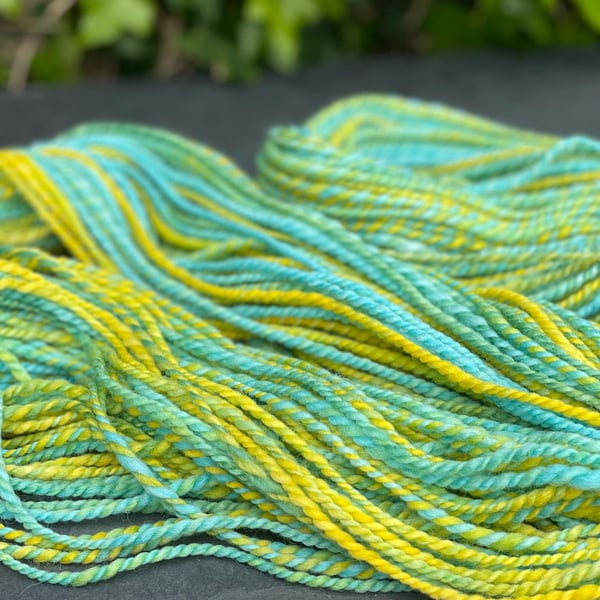 Punta Arenas Handspun Yarn, Hand Dyed 105 grams, 123 yards, Worsted Weight